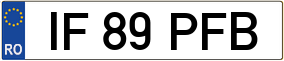 Trailer License Plate